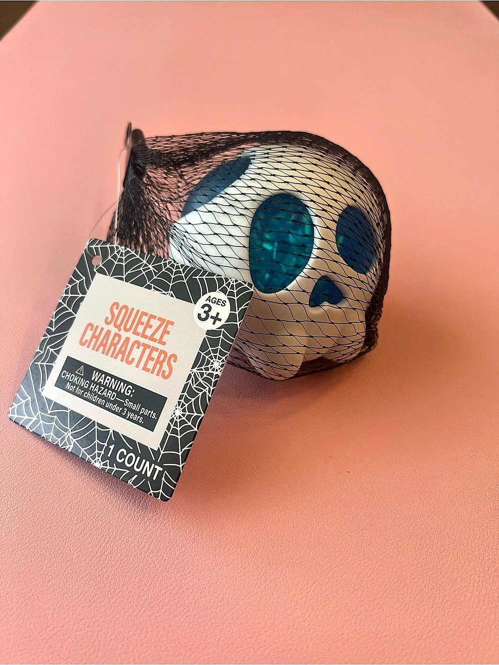 Squeeze Skull Glitter Filled